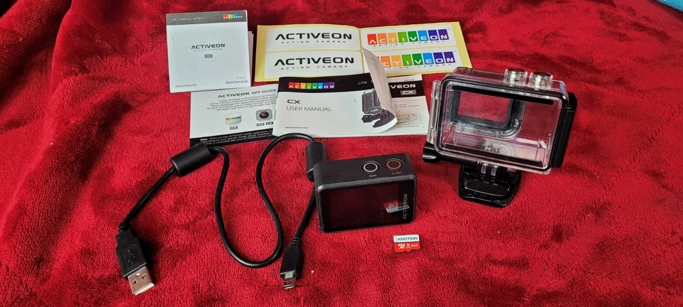  Activeon CX Action Camera Black Full HD 5.0 Megapixel Waterproof WiFi   - Image 1 of 1