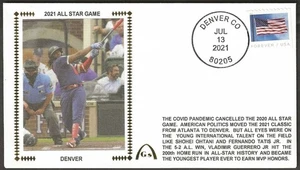 Vladimir Guerrero Un-Signed 2021 All Star Game Gateway Stamp Cachet Toronto - Picture 1 of 4