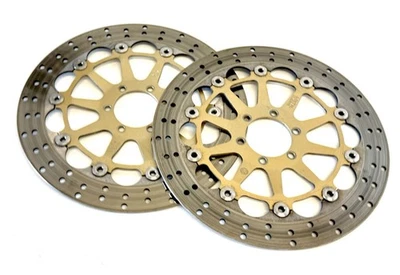 Genuine Ducati OEM 748 996 998 M900 Steel Carrier 320mm Brembo Front Brake Discs - Image 1 of 4