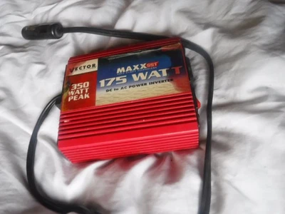 Vector Maxx SST 175 Watt DC To AC Power Inverter 350 Watt Peak untested VEC060 - Image 1 of 4