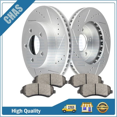 Front Brake Ceramic Pads And Rotors For Jeep Liberty 2002 2003 2004 2005 06 2007 - Изображение 1 из 4