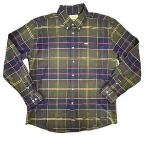 Barbour Plaid Flannel Button Down Shirt Long Sleeve Mens XL - Picture 1 of 5