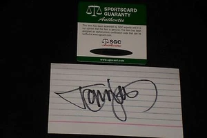 TOMMY LEE "MOTLEY CRUE" SIGNED AUTOGRAPHED INDEX CARD SGC AUTHENTIC - Picture 1 of 1