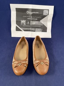 Michael Kors Girls (Child) Beige Flats Shoes - Size 1 - VGC - Picture 1 of 12
