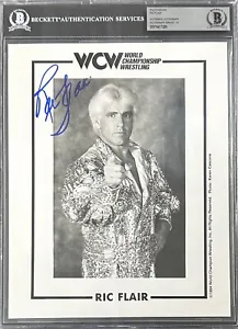 Ric Flair Signed Autographed Slabbed WCW Promo 8x10 Photo Beckett 16417289 - Picture 1 of 2