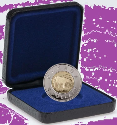 1996 Canada Proof Cased Two Dollars FIRST CANADIAN Toonie Coin $2 Mint Set - Image 1 of 4