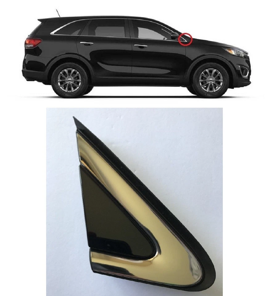 2016 to 2020 Sorento Fender Corner Chrome Molding Right Passenger Mirror Garnish - Image 1 of 1