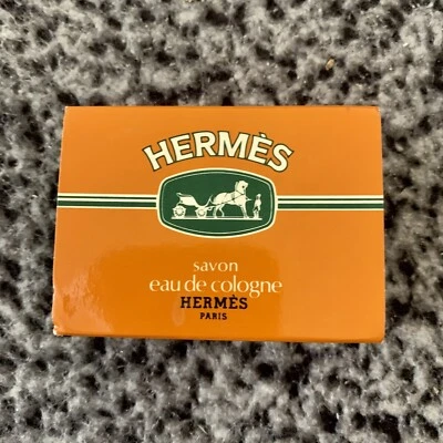 Vintage Diseñador Hermes Paris Eau de Cologne .8 OZ Perfume Savon Foto 1 de 4