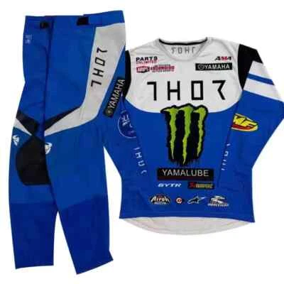 Thor Monster Yamalube Motocross Racing Gear Set Jersey/Pants Combo MX ATV Suit