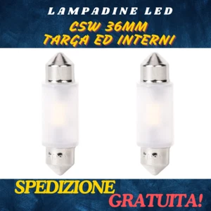 COPPIA LAMPADINE LED 12V C5W LUCE ABITACOLO INTERNI E TARGA PREMIUM 36MM, CANBUS - Picture 1 of 5
