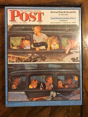 Norman Rockwell (Saturday Evening Post) "Going & Coming" 500 Piece RARE NEW 1991 - Image 1 of 2