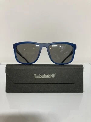 NUEVO EN CAJA Gafas de sol Timberland polarizadas TB9162 91D de plástico azul satinado 55 mm Foto 1 de 4
