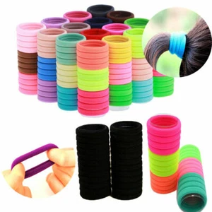 50Pcs Girl Hair Band Ties Elastic Rope Hairband Ponytail Holder Women Hair Ring- - Picture 1 of 32