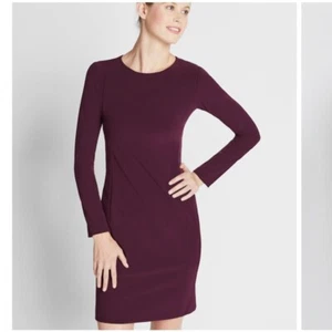 OF/MERCER MORGAN DRESS LONG SLEEVE SPONGY STRUCTURED SILHOUETTE SIZE 2 NY MADE - Picture 1 of 9