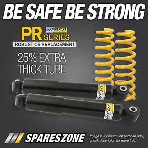 Rear Webco Pro Shock Absorbers STD King Springs for HOLDEN ASTRA TS 98-04