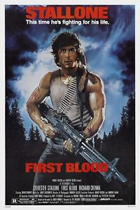 FIRST BLOOD Movie Poster (1982) Rambo