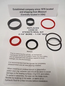 87038279 Case-IH & New Holland Ersatzdichtungssatz (2-1/4"" Bohrung & 1-1/4"" Stange) - Bild 1 von 3
