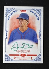 2022 Onyx Vintage Extended Auto Green Ink #VA-GS Gavin Stone /50 - Los Angeles