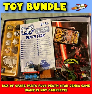 Star Wars / Box of Spare Parts Plus Death Star Jenga Game (Game is Not Complete) - Picture 1 of 7