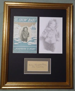 MARIE AHNIGHITO PEARY "THE SNOWBABY" EXPLORER RARE SIGNED HANDSIGNIERT mit COA - Bild 1 von 4