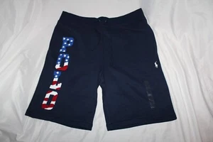 Polo Ralph Lauren Mens White American USA Flag Fleece Shorts Large NWT - Bild 1 von 4