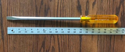 Xcelite 3/8"x 12" Flat/Slotted Screwdriver S3812 18" Total Length NOS USA - Image 1 of 4