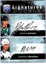 2007-08 Upper Deck Be a Player Signatures Duals Patrick Marleau/Jonathan