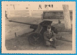 Artiglierie con Cannone Anticarro FP fotografia original vintage photo MA2054 - Imagen 1 de 2