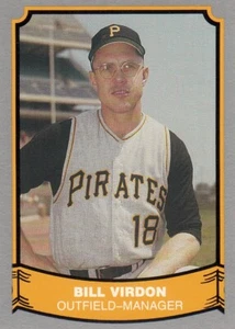 1988 Pacific Baseball Legends - Bill Virdon #49 - Piraten kostenloser Versand - Bild 1 von 2