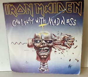 Iron Maiden Can I Play With Madness 7” Metal Single 1st Press Play Tested - Picture 1 of 6
