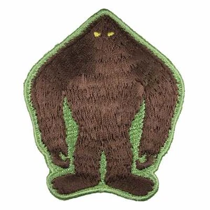 Bigfoot Silhouette Embroidered Patch | Paranormal Cryptozoology Monster - Picture 1 of 1