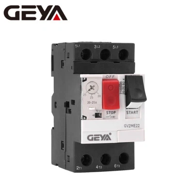 GEYA Motor Circuit Breaker Start Protection Switch Thermal Magnetic 0.1-32A MPCB