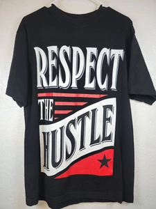 Respect The Hustle Black Red White T-Shirt XL- No Tag-See Photos For Sizing - Picture 1 of 12