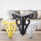 4x Hollow Carving Metal Furniture Legs with Rubber Feet Pad Cabinet Table Legs.