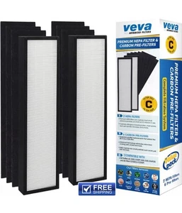 Prefiltro de carbono Veva 2 HEPA y 6 C para Germguardian FLT5000/FLT5111 FLT5250PT - Imagen 1 de 2