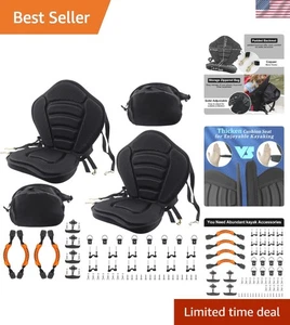 2-Pack Deluxe Padded Kayak Seats with Ergonomic Back Support - All Day Comfort - Picture 1 of 10