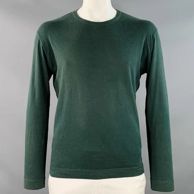Pullover Z ZEGNA Talla L Verde Algodón Cachemira Cuello Redondo Foto 1 de 4