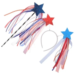 Pentagram Hair Accessories Independence Headbands Patriotic Hoop American Flag - Imagen 1 de 12