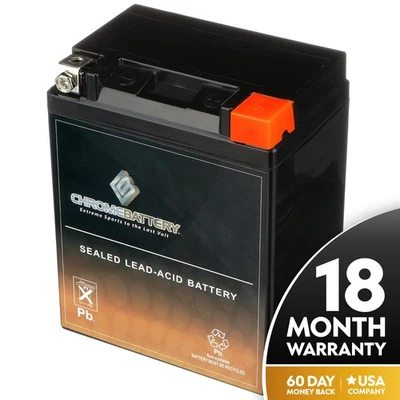 YTX14AHL-BS High Performance - Maintenance Free - Sealed AGM Motorcycle Battery - Image 1 of 4