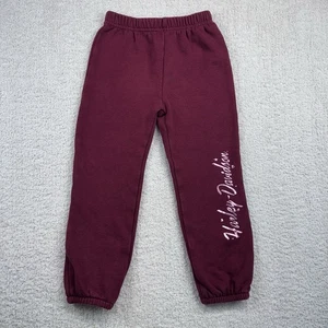 Harley-Davidson Little Girls' 2/3T Red/Maroon Sweatpants Jogging Pants - Picture 1 of 9