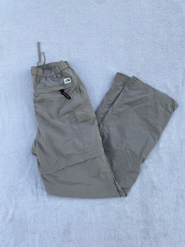 Pantalones convertibles para mujer THE NORTH FACE 100 % nailon exterior senderismo beige talla S Foto 1 de 4