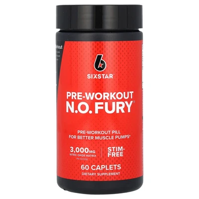 Pre-Workout N.O. FURY, 60 Caplets - Image 1 of 2