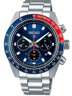 Reloj solar Seiko SSC913 Prospex esfera azul Speedtimer 100 m caja etiquetas papeles C Foto 1 de 4