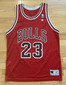Camiseta deportiva vintage Michael Jordan #23 campeón de los Chicago Bulls para hombre talla 44” - Imagen 1 de 4