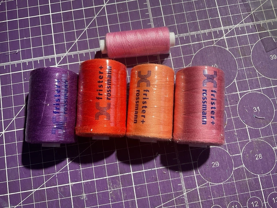 5 Large Frister + Rossmann Threads Plus Small Pink ..no Name On It - Image 1 of 1