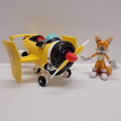 Rare Jazwares Sonic Sega All Stars Racing Tails Figure & Airplane Plane - Image 1 of 4