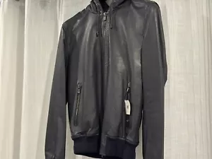 100% Authentic Givenchy Men’s Leather Jacket - Picture 1 of 10