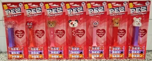 2025 Lot of 7 Valentine's Day PEZ Dispensers Set of All 4 + 3 Extra, Incl. Error - Picture 1 of 17