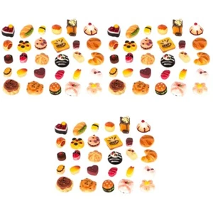 3 Sets Simulated Food Toys Miniature Pretend Play Decorative Cake - Zdjęcie 1 z 12