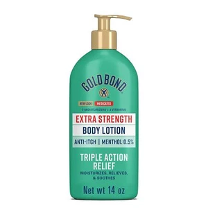 Gold Bond Medicated Extra Strength Anti Itch Body Lotion 14 oz Expires 2027 - Picture 1 of 4